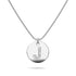Initials Fabulous Alphabet Letter Necklace White Gold Layered Steel Jewellery